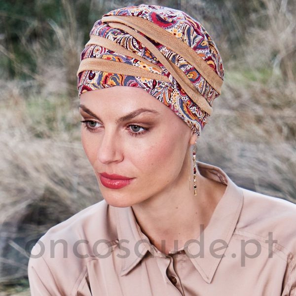 Turbante Oncológico Quimioterapia Radioterapia Lenço cancro