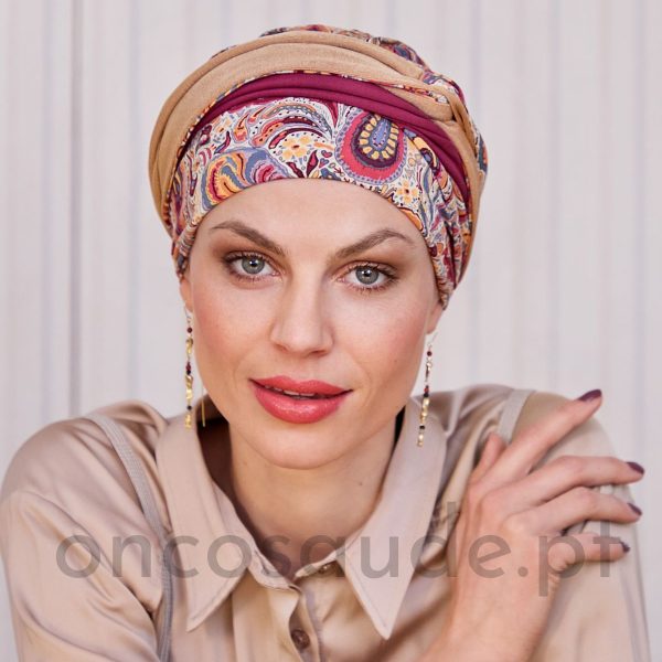 Turbante Oncológico Quimioterapia Radioterapia Lenço cancro